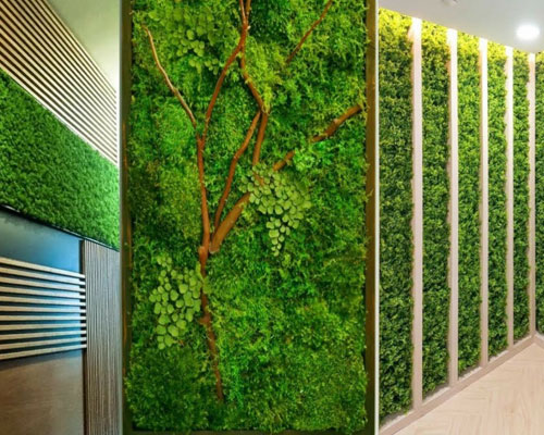 Artificial Grass Wall Design